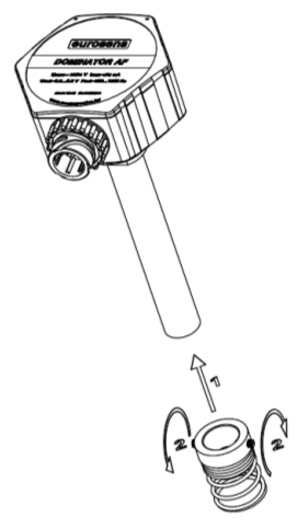 Bayonet mount twist-lock installation
